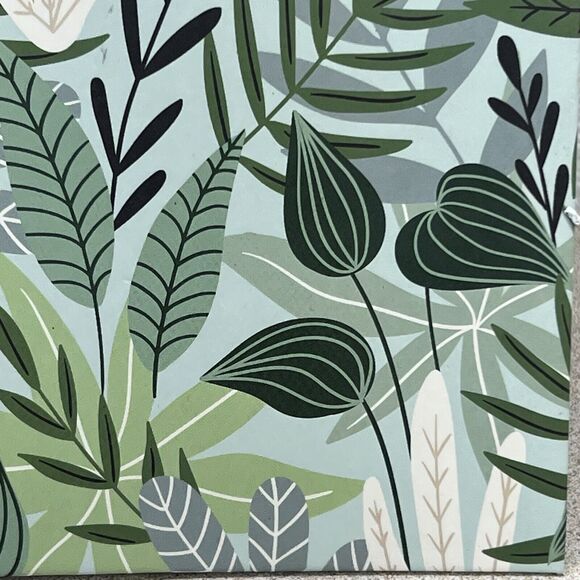 BLESSED Lined Hardcover Journal Notebook Green Gold Leaf Allover Print - Picture 6 of 17